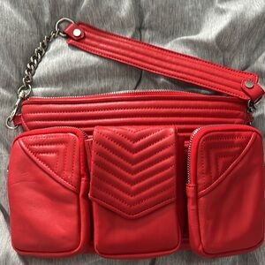 L.A.M.B. Gwen Stefani NWT Red Carina Shoulder Bag